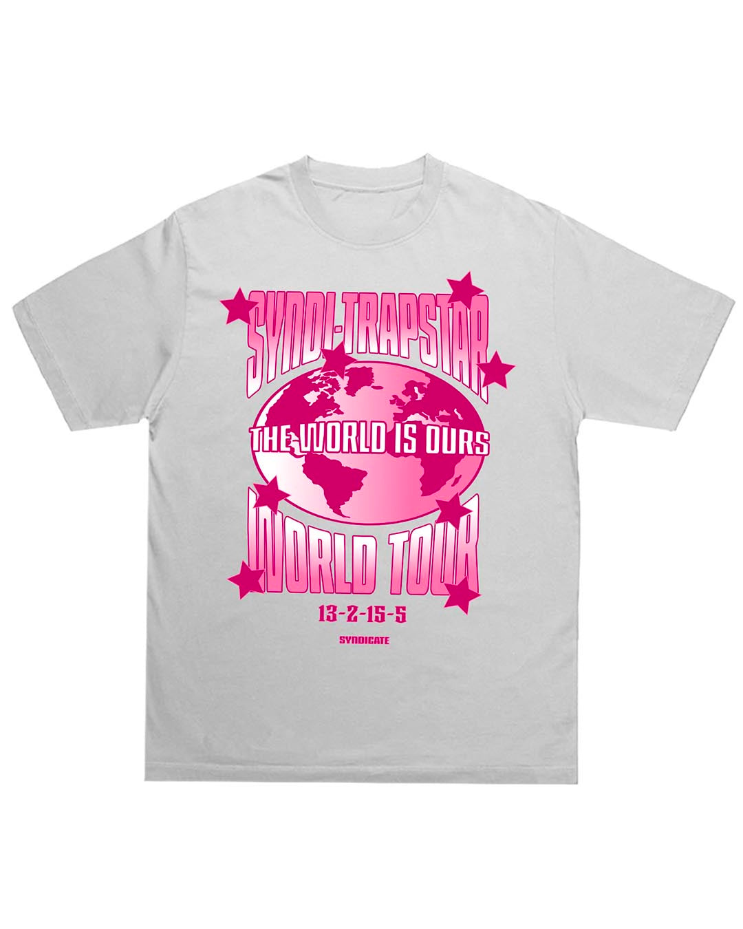 White & Pink Syndi-Trapstar Tee