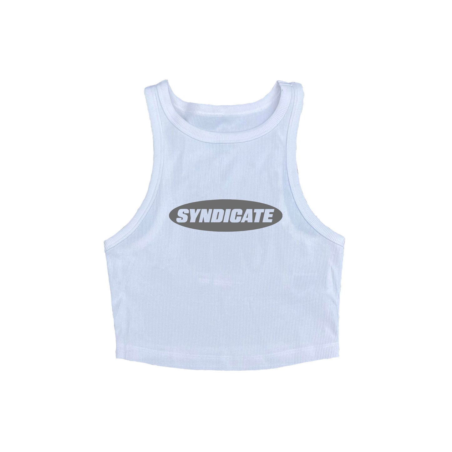 White & Grey Syndicate tank top