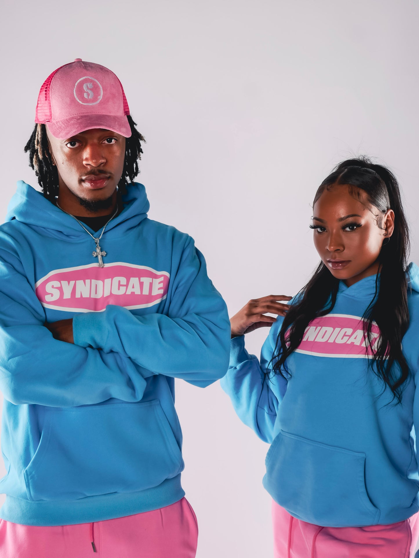 Blue & Pink Syndicate hoodie