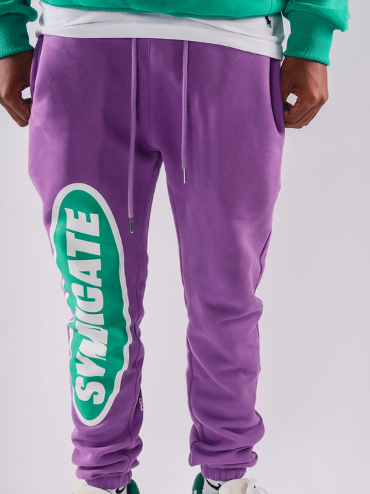 Purple & Green Syndicate Sweatpants