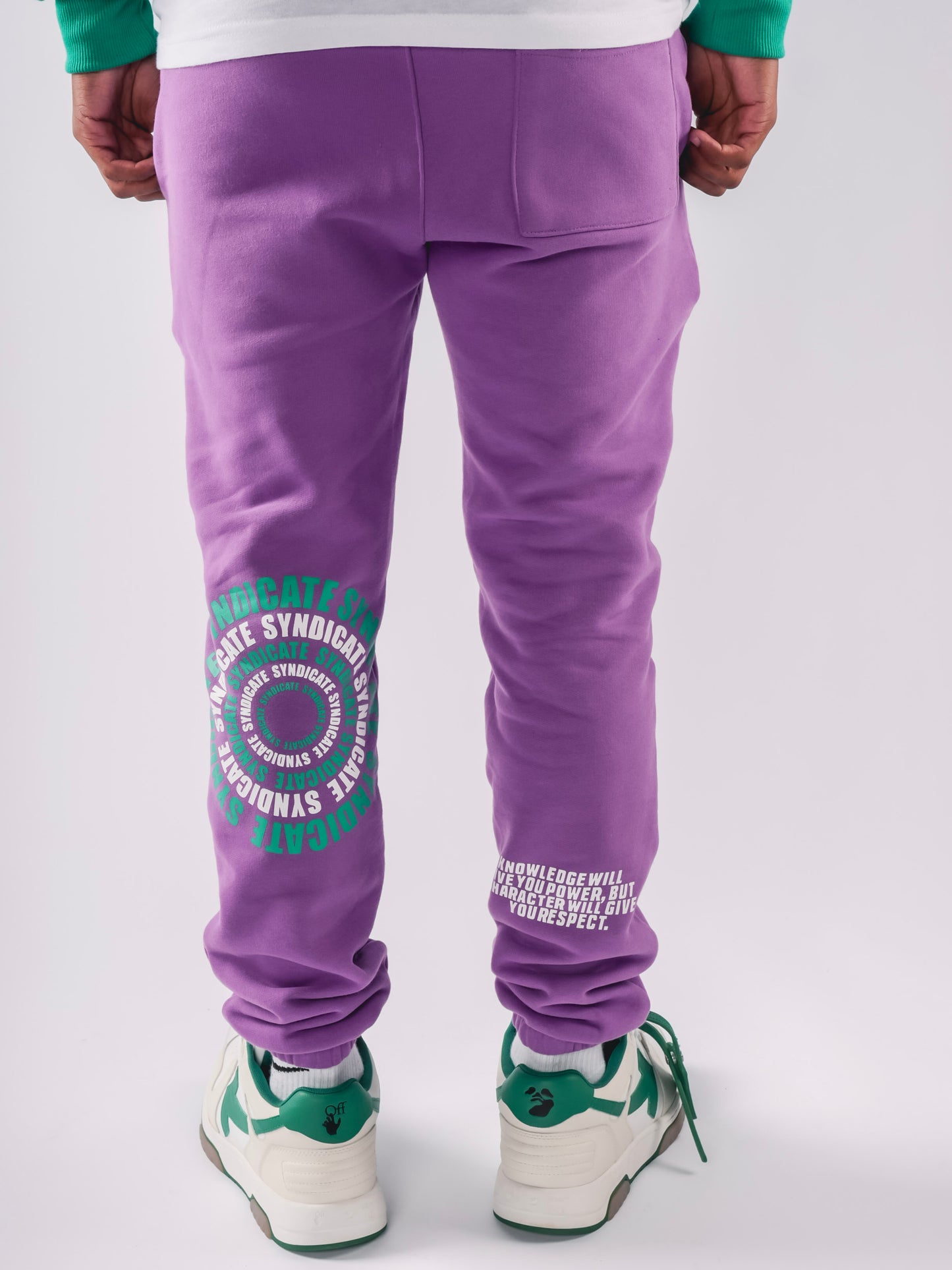 Purple & Green Syndicate Sweatpants