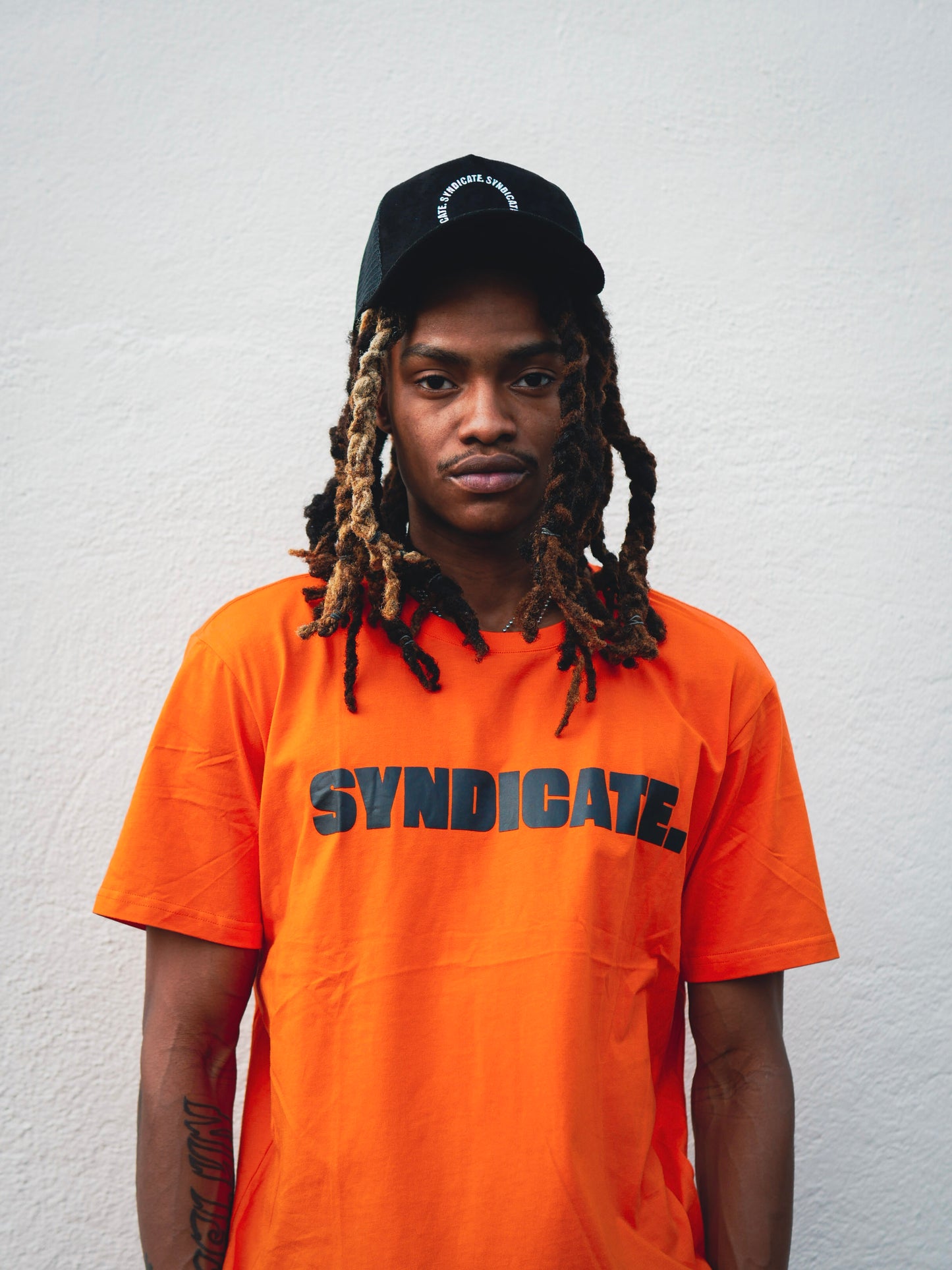 Orange & black paid in full syndicate tee