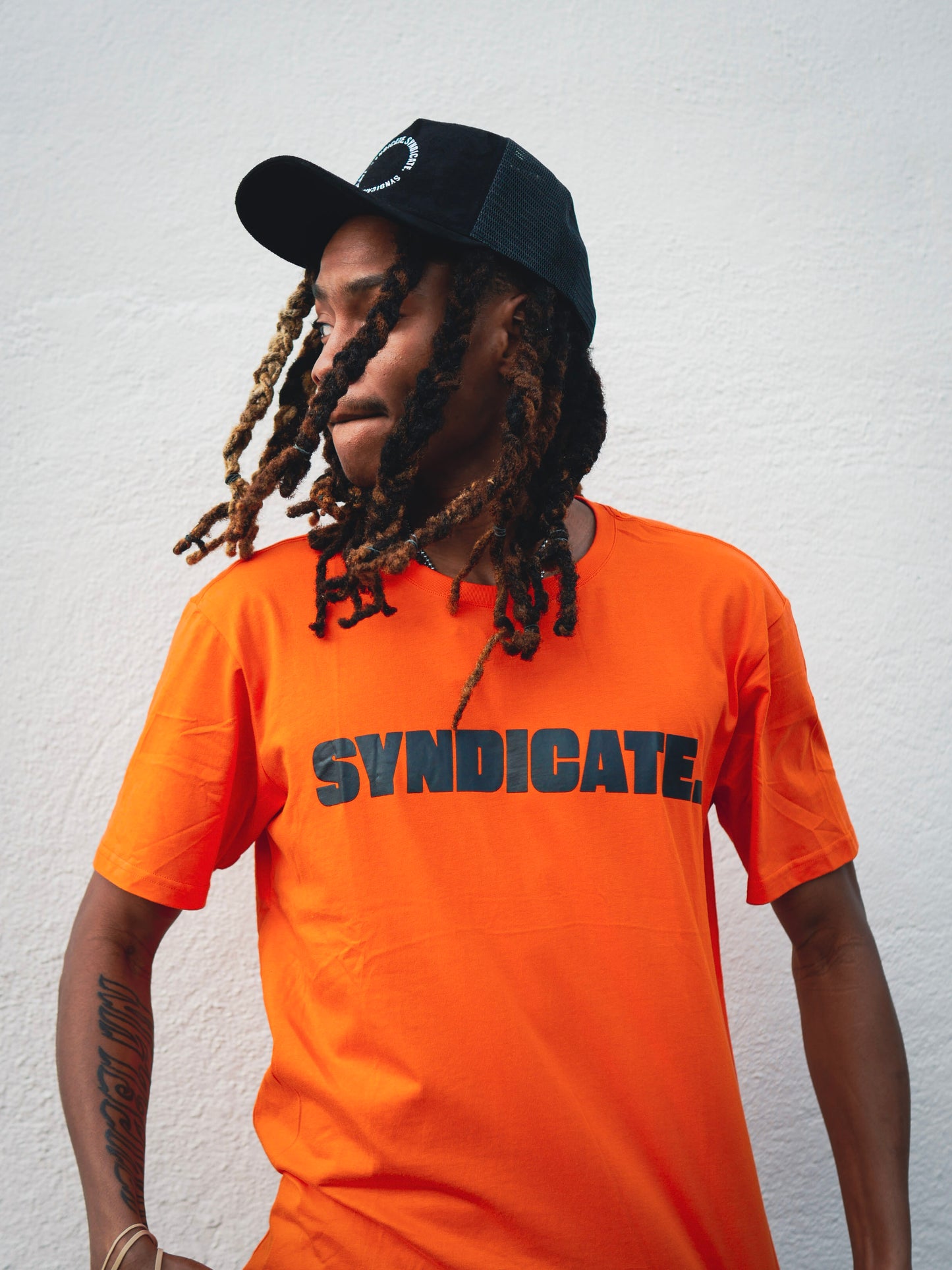 Orange & black paid in full syndicate tee