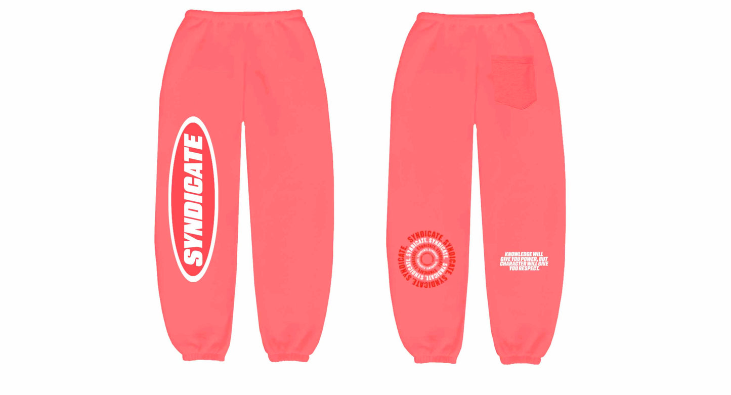 Salmon & Coral Syndicate Sweatpants