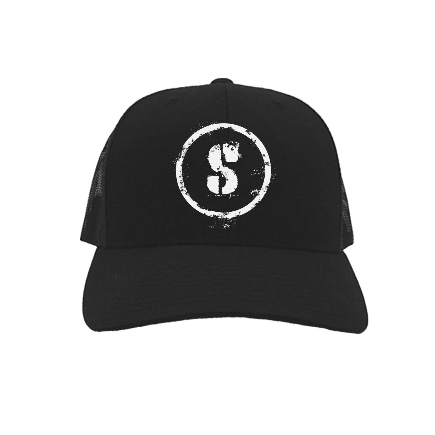 Syndicate stamp black & white hat